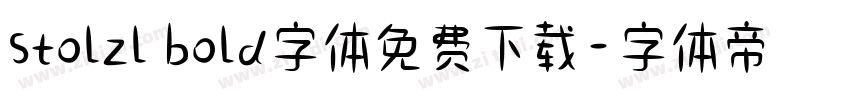 stolzl bold字体免费下载字体转换